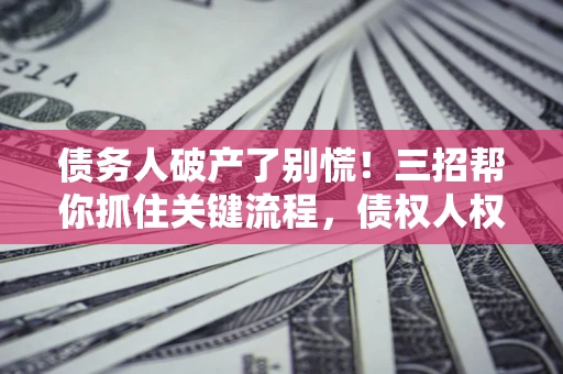 北京债务人破产了别慌！三招帮你抓住关键流程，债权人权益不再缩水