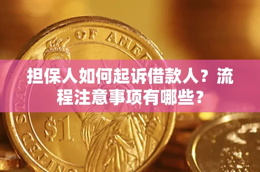 北京担保人如何起诉借款人？流程注意事项有哪些？